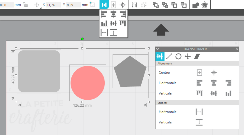 Silhouette Studio - Alignement