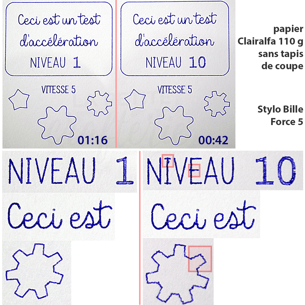 Silhouette Studio - Paramètre Accélération pour Cameo 4, Plus, Pro et Portrait 3